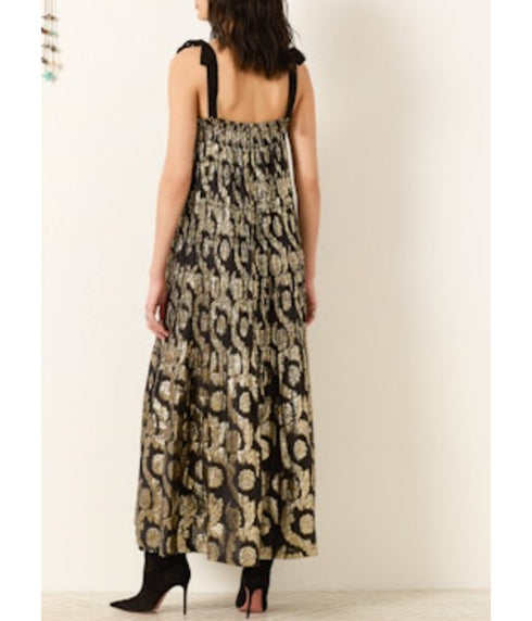 Emrys Lurex Dress - Black Gunmetal